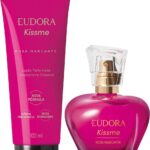 Kit Eudora Kiss me Rosa Marcante Colônia 50ml+ Hidratante 100ml